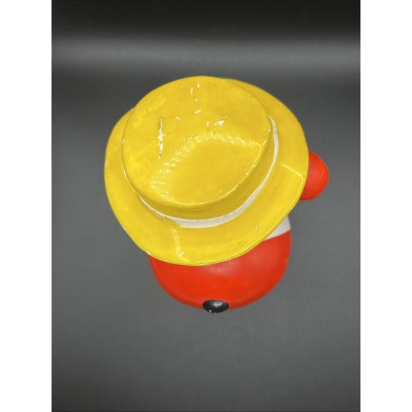Droopy Dog Playing Golf Piggy Coin Bank 7" Japan Red Yellow Hat‎ Golf Ceramic - Picture 7 of 8